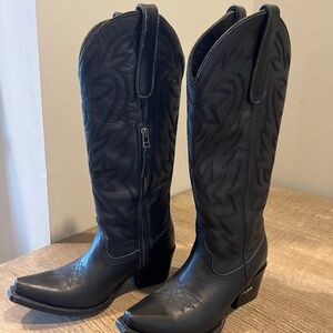 Lane Cowboy boots Smokeshow Jet Black Size 6.5